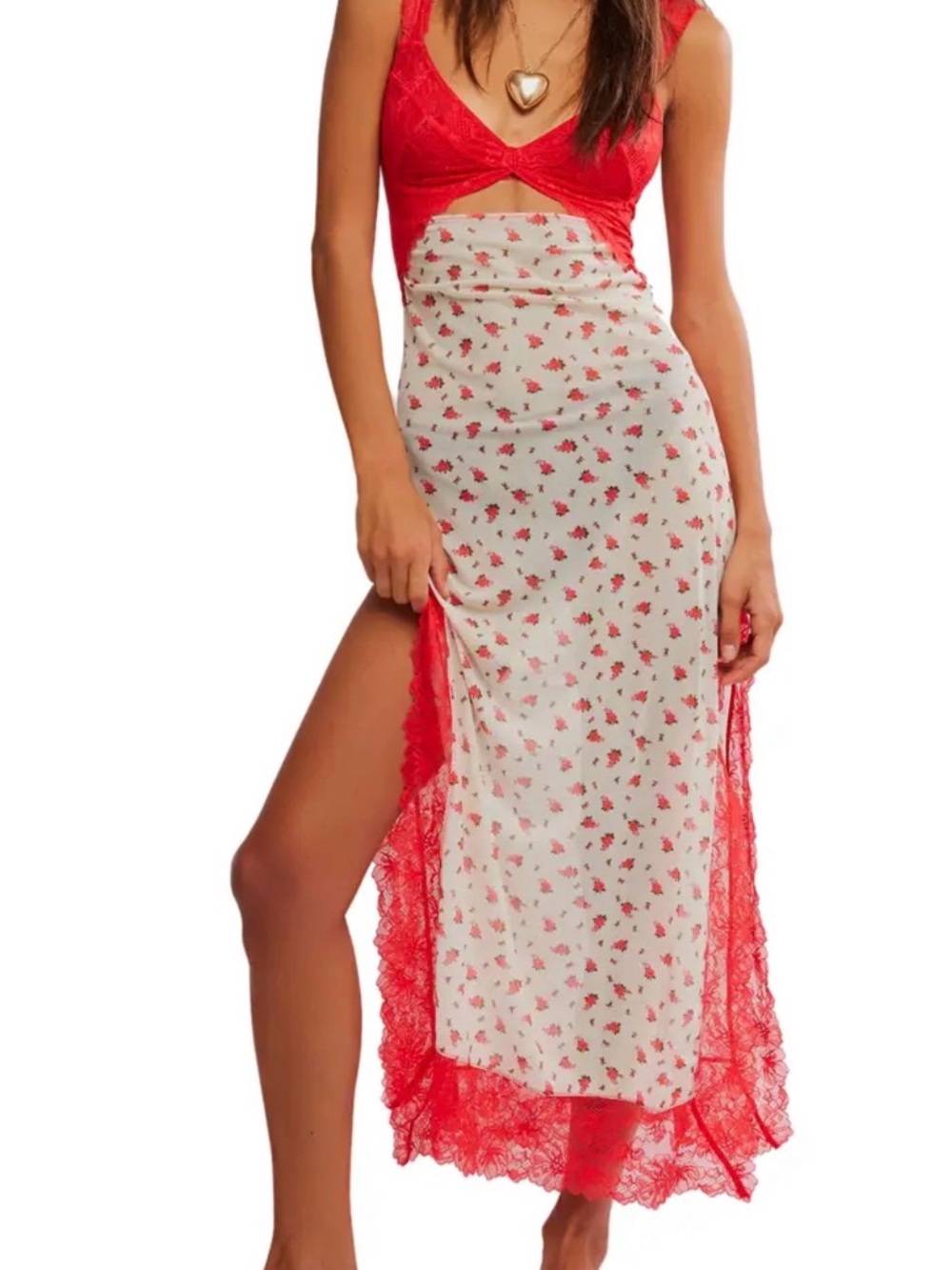 🆕Bnwt Free People Suddenly Fine Maxi Slip Dress